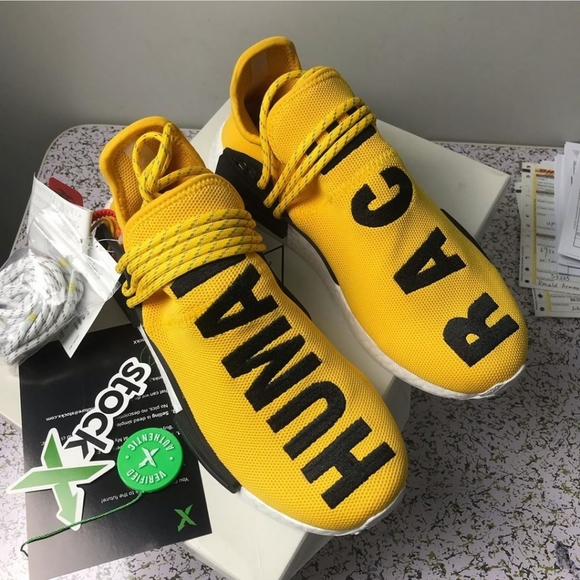 yellow human race adidas